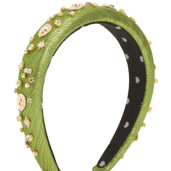 Lele Sadoughi Zodiac Leo Alice Headband Peridot Green NWT - Picture 2 of 7